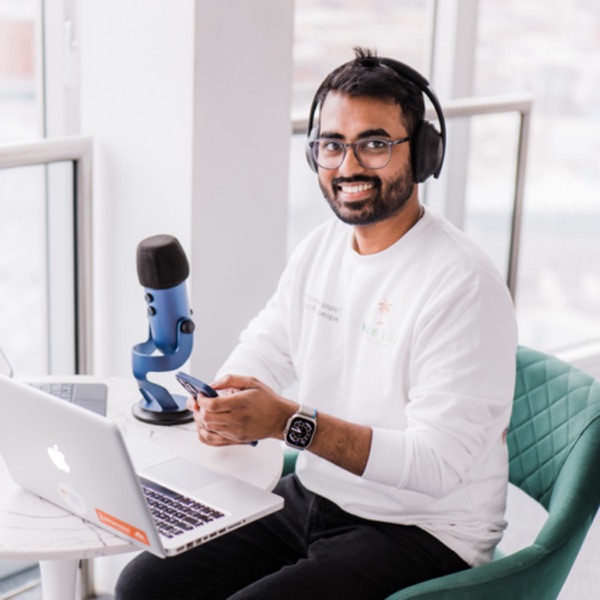 Adil Delwar recording Ask a Startup